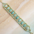 Bracelet CHRYSO – Chrysoprase & Turquoise de Mongolie