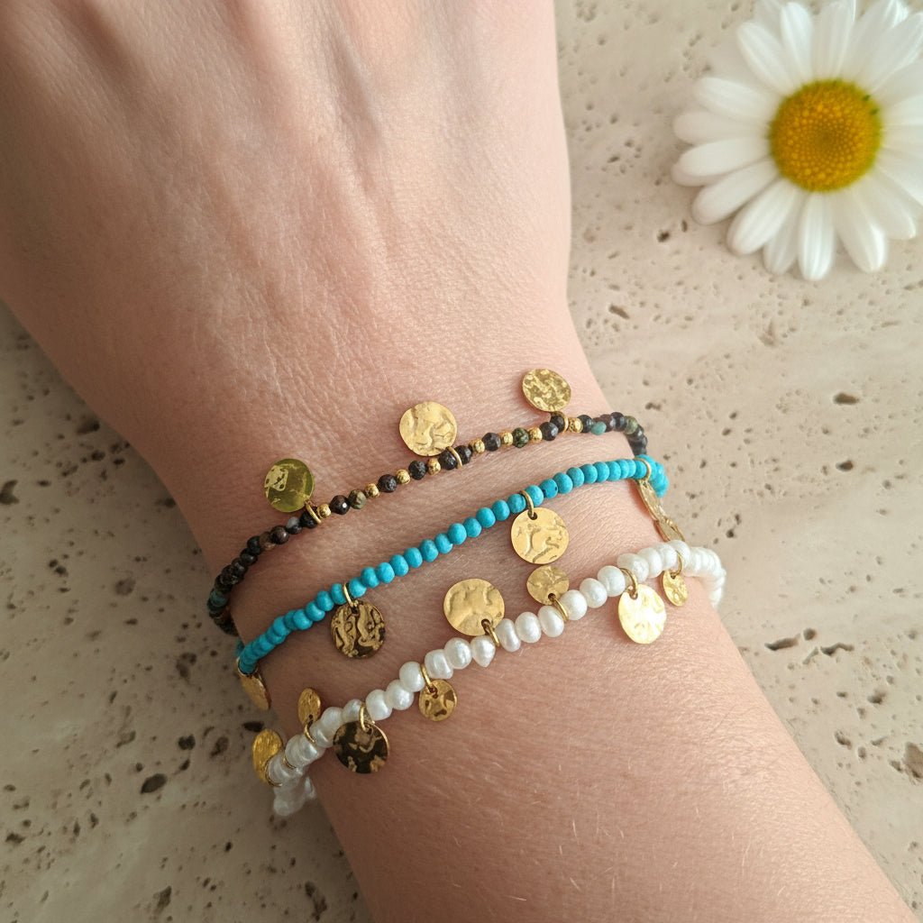 Bracelet FINE – Pierres Naturelles & Acier Inoxydable