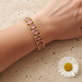 Bracelet jonc Pink Lady