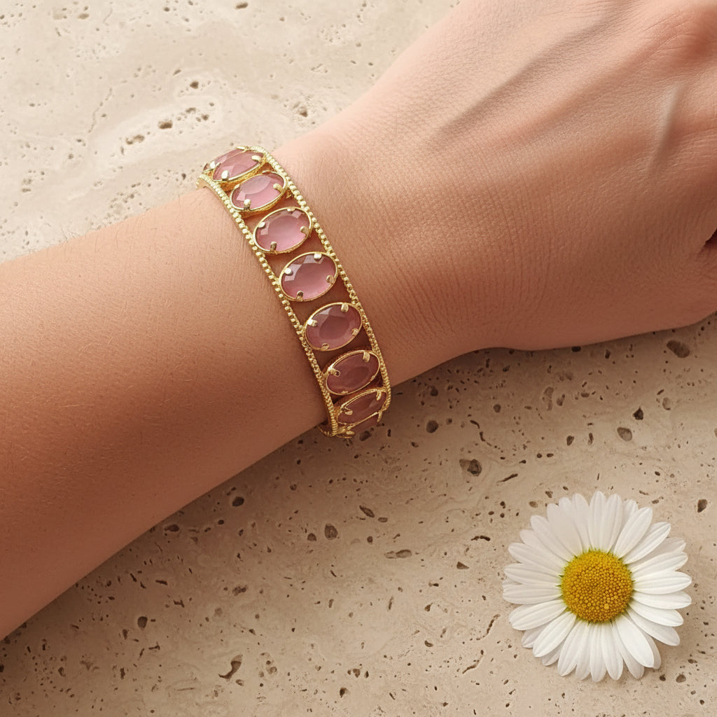 Bracelet jonc Pink Lady