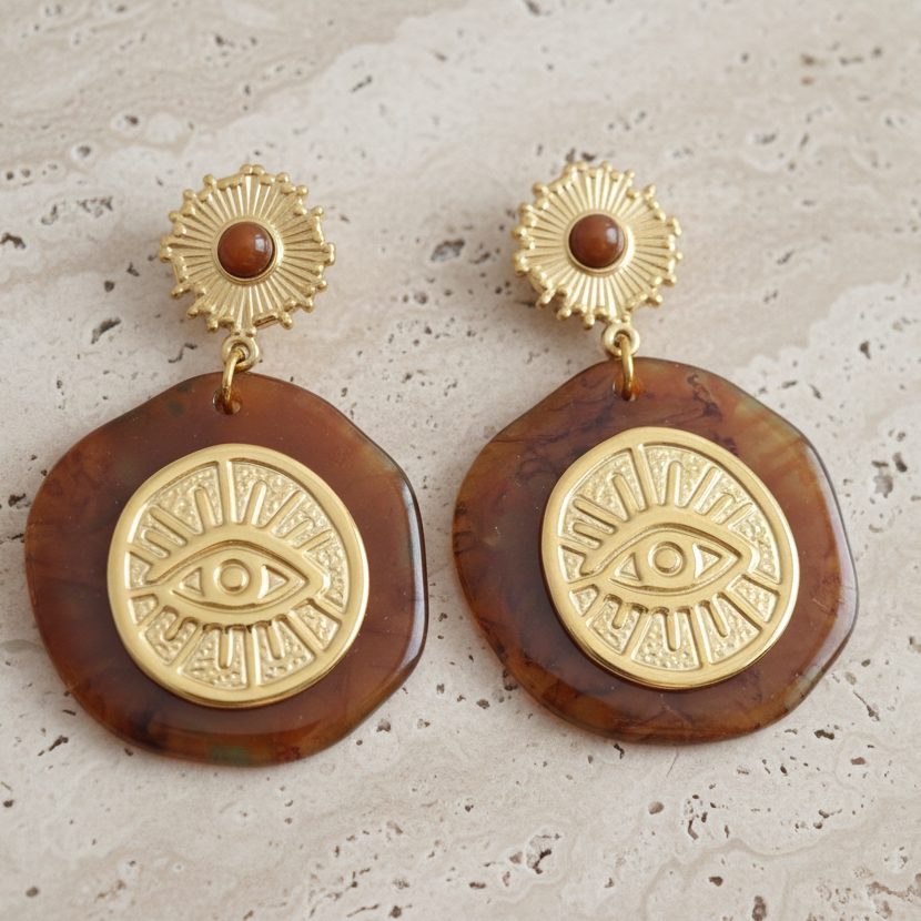 Boucles d'oreilles SUN EYES
