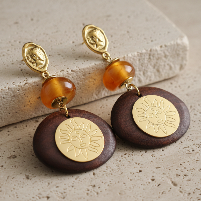 Boucles d'oreilles SUN EYES
